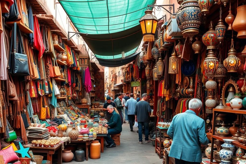Artisanat traditionnel dans les souks de Marrakech