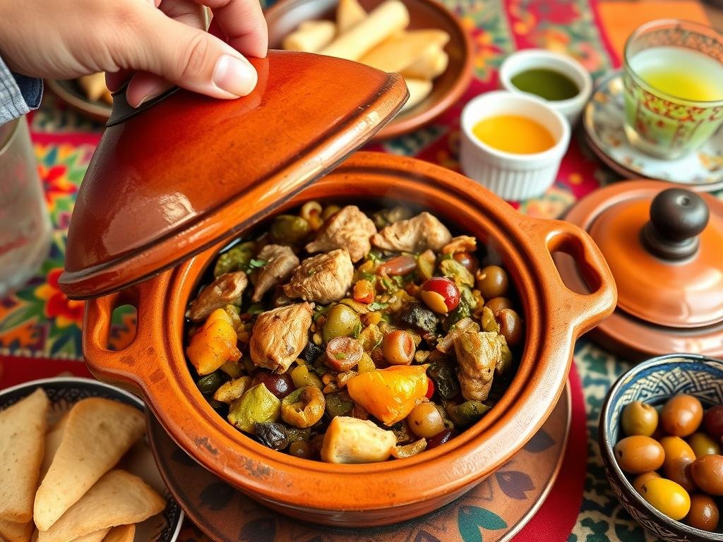 Tajine traditionnel marocain, plat emblématique à déguster lors de votre voyage Marrakech